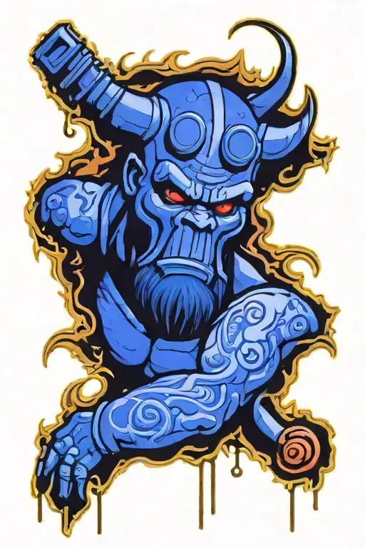 Hellboy tattoo design idea