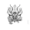 st michael  tattoo design idea