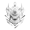 cyber tattoo design idea