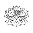 Zen Symbol, Lotus Flower, Infinite Loop and Minimalistic Heart tattoo design idea
