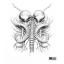 facehugger tattoo design idea