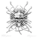facehugger tattoo design idea