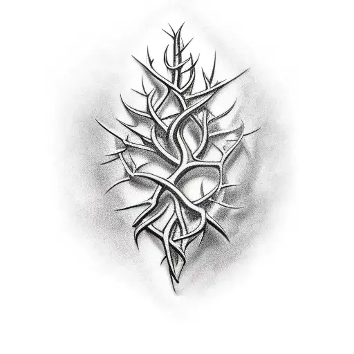 Branches of thorns  tattoo design idea