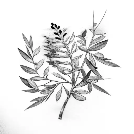 Olive Branch  tattoo design idea