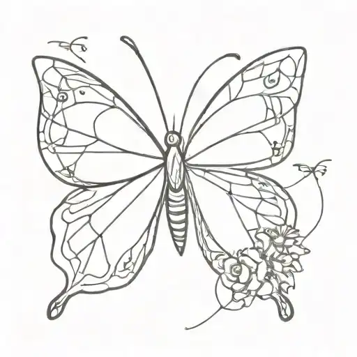 butterfly with a broken wing tattoo tattoo design idea