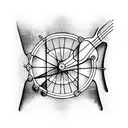 bicycle guitar  tattoo design idea