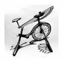 bicycle guitar  tattoo design idea