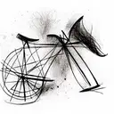 bicycle guitar  tattoo design idea