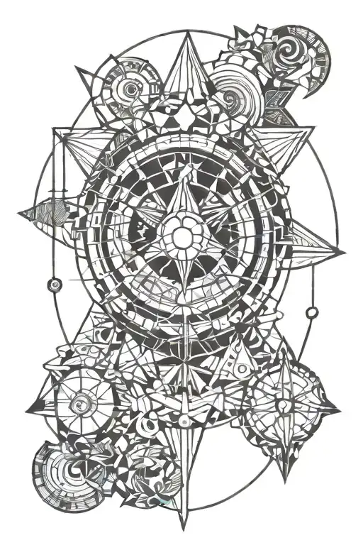 Zodiac signs Libra Cancer Gemini and Pisces tattoo design idea