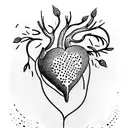 Crying Heart tattoo design idea