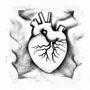 Crying Heart tattoo design idea