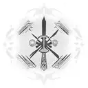 Filipino flag mixed with American flag, shading, tribal, on forearm, symmetrical, aerodynamic  tattoo design idea