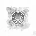 Filipino flag mixed with American flag, shading, tribal, on forearm, symmetrical, aerodynamic  tattoo design idea