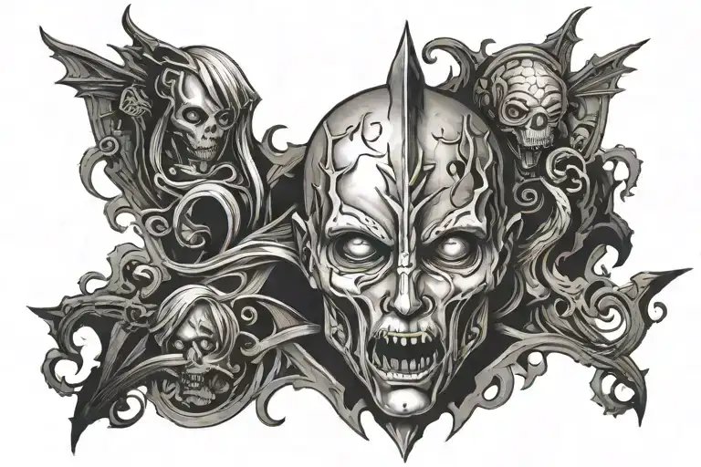 silent hill tattoo design idea