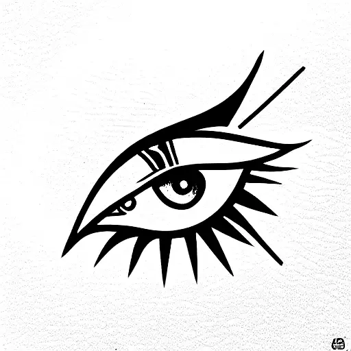 Eye of Ra tattoo design idea