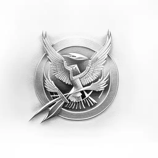 mockingjay tattoo design idea