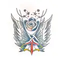 Sparrow tattoo design idea