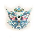 Sparrow tattoo design idea