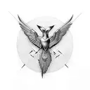 mockingjay tattoo design idea