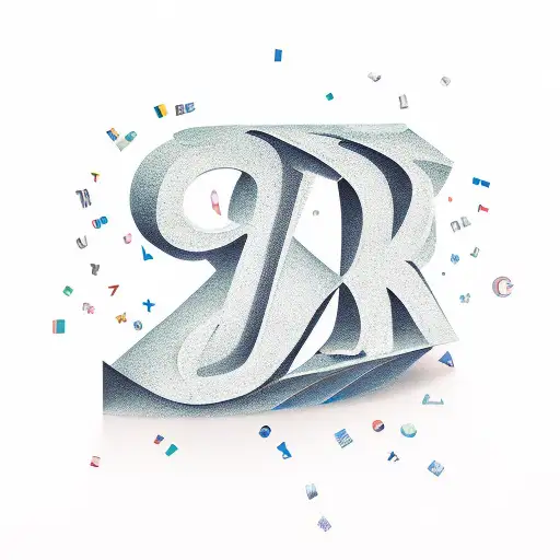 self made letters tattoo design idea