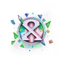 self made letters tattoo design idea