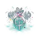 self made letters tattoo design idea