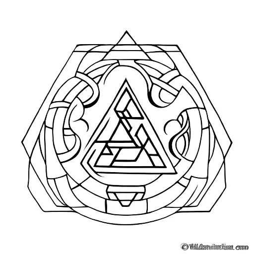 Valknut Symbol tattoo design idea