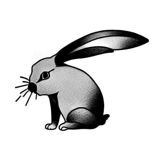 bunny rabbit studio ghibli tattoo design idea