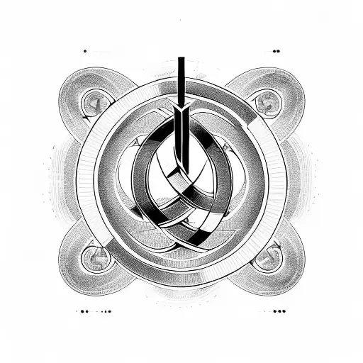 Infinity Symbol, Bible, Cross, Trinity, Tree, family, love, eternal life tattoo design idea