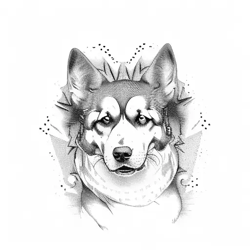 82 airborne, dog print, st. michale, american flag tattoo design idea