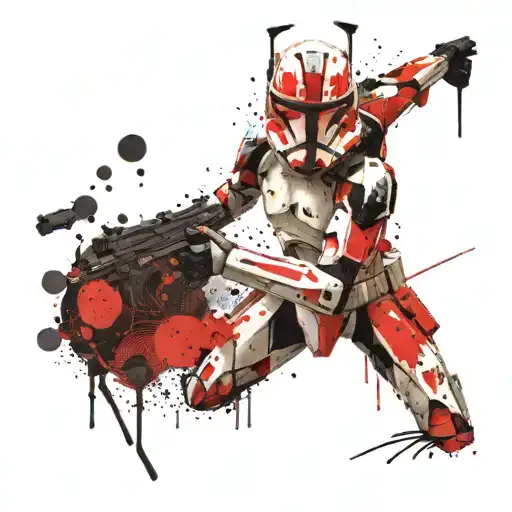 star wars clone trooper tattoo design idea