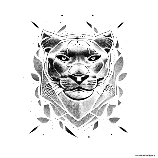 Panther tattoo design idea