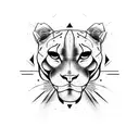 Panther tattoo design idea