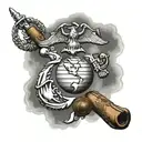 Marines usmc tattoo design idea