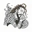 Post Malone tattoo design idea