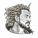 Post Malone tattoo design idea
