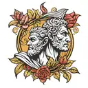 Caesar and Roman tattoo design idea