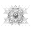 Conceptual microrealism tattoo design idea