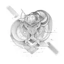 Conceptual microrealism tattoo design idea