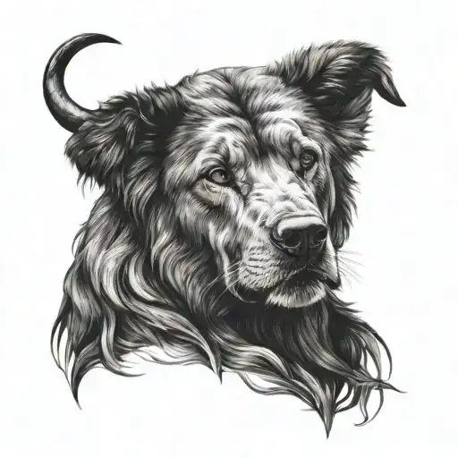 boldness,loyal,alone, creative,animal, loneliness,strong,bold tattoo design idea
