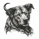 boldness,loyal,alone, creative,animal, loneliness,strong,bold tattoo design idea