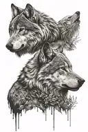 animal,love,alone, loneliness, depression, strong,self love,trust,bold, strong, creative , survivors, gladiators,wolf  tattoo design idea