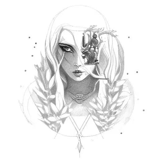 chemin de transition de genre femme vers homme trans, survie vers la vie, hippolyte une amazone qui se coupe un sein tattoo design idea