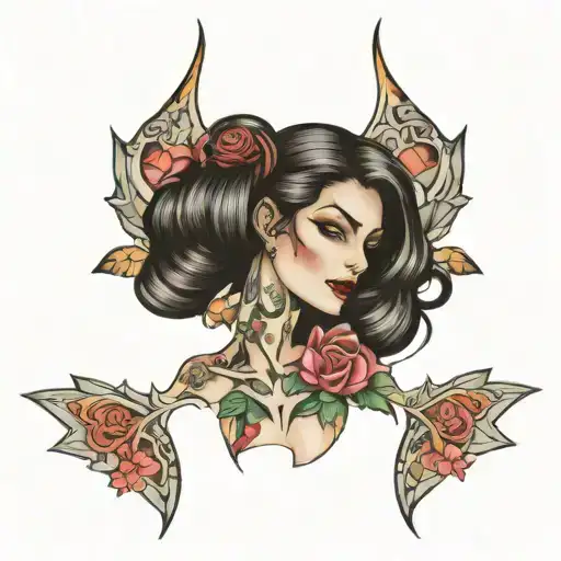 lingerie tattoo design idea