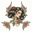 lingerie tattoo design idea