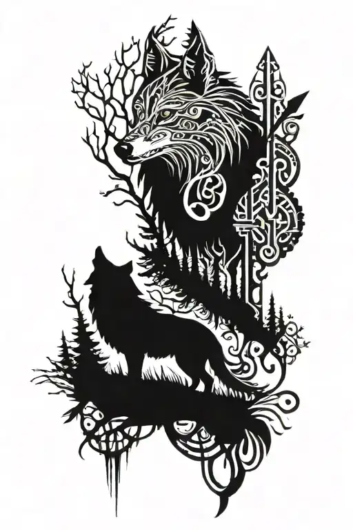 383+ Tribal Wolf Tattoo Ideas in 2024 - BlackInk AI