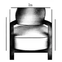 modern chair tattoo design idea