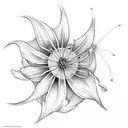 Spider Lily, Jinjo ito, double face tattoo design idea