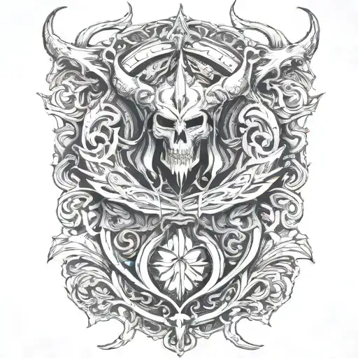Skyrim tattoo design idea