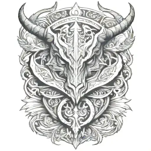 Skyrim tattoo design idea